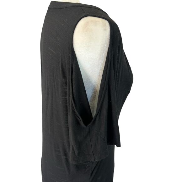 Lafayette 148 Top Large Black Minimalist Quiet Luxury Basics Casual Goth Classic - Picture 10 of 16